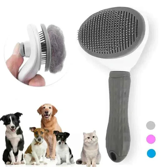 Pet Hair Removal Brush – Gentle Deshedding & Detangling Grooming Tool