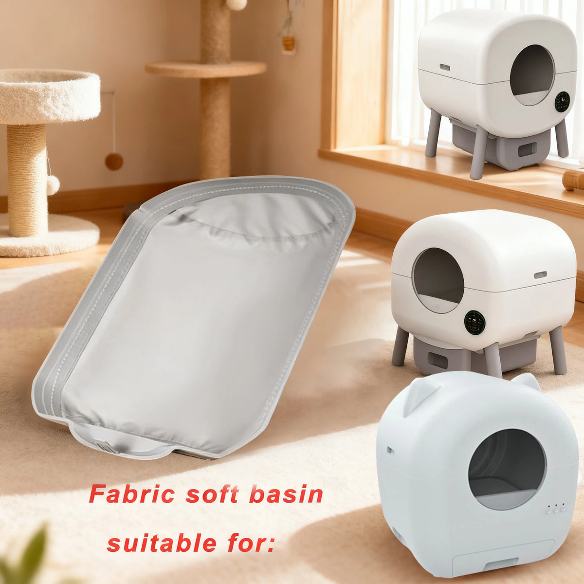 Replacement Liner for Automatic Cat Litter Boxes – Removable Pet Mat