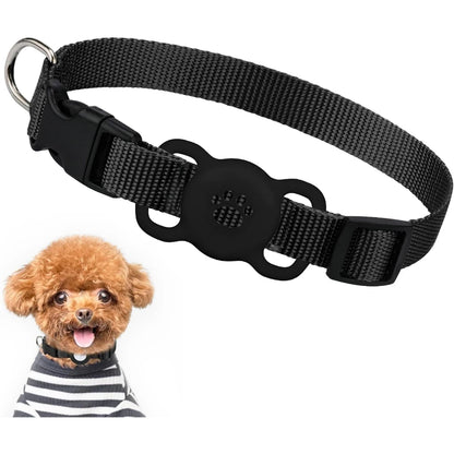 Airtag Dog Collar Holder, [1 Pack] Airtag Holder, Silicone Full Body Covered Protective Air Tag for Pet - Fits All Width