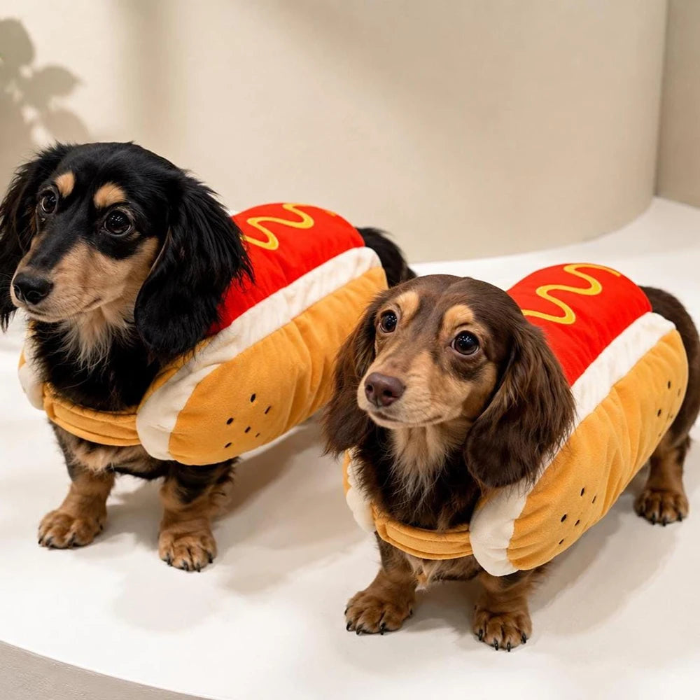 Hot Dog Costume for Dogs & Cats