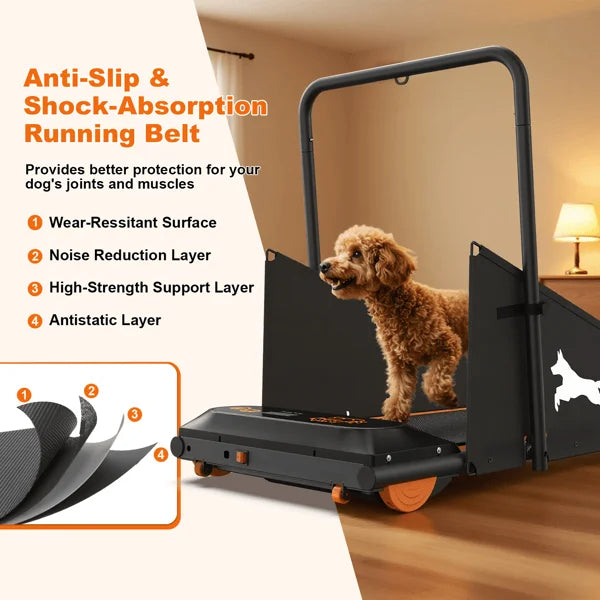 GP03 Electric Dog Treadmill – Foldable Pet Running Machine with 2.5HP Motor