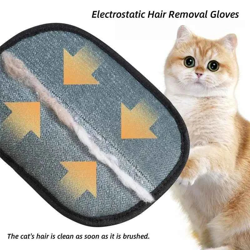 Electrostatic Pet Hair Remover Gloves – Reusable 2‑in‑1 Grooming & Lint Cleaner