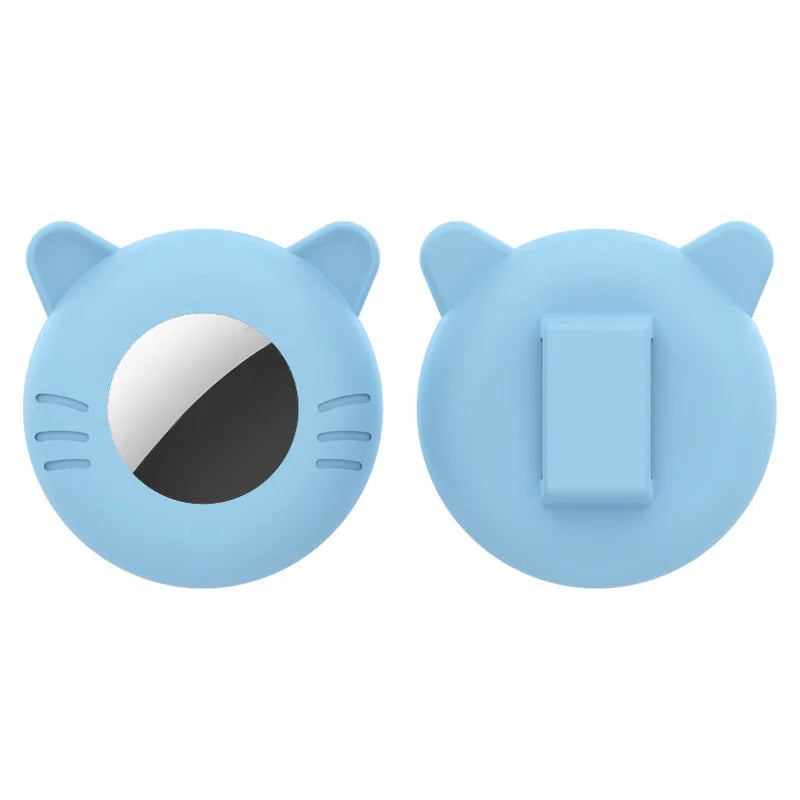 Airtag Cat Collar Holder, Small Air tag Cat Collar Holder Silicone Case Cover for Cat Dog Pet Collar Harness Loop