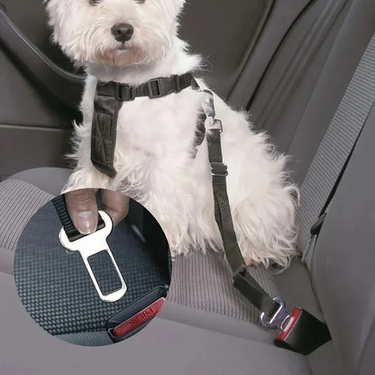 2/4 Pet Seat Belt Adapters - Car Metal Clips for Pet Leashes, Compatible with Truck & Car Seats