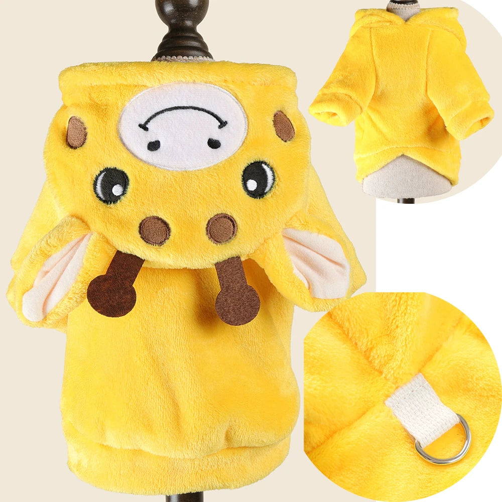 Warm Fleece Halloween Coat for Dogs