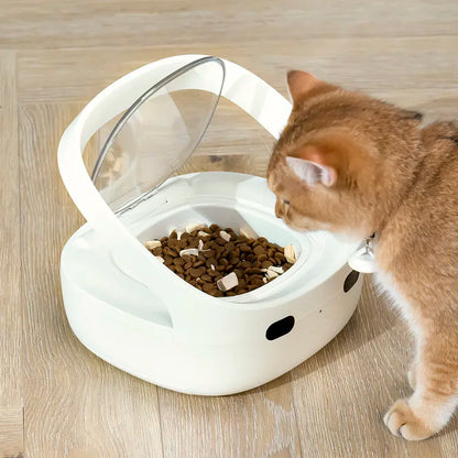 Smart Automatic Cat Feeder – Rechargeable Portion-Control Pet Food Dispenser