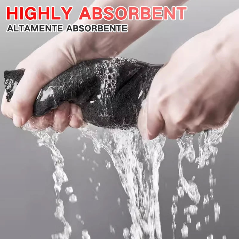 Reusable Microfiber Cleaning Cloths – Lint-Free Glass & Kitchen Towels