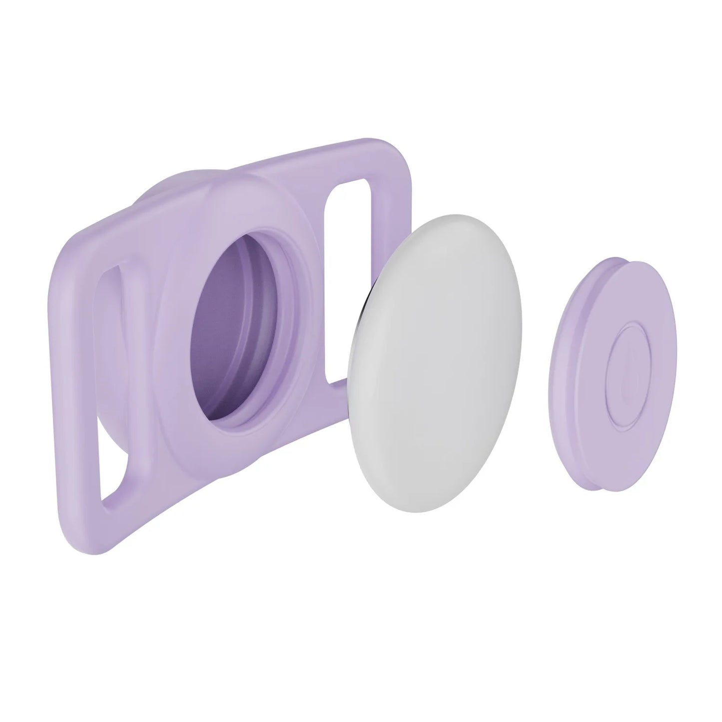 Airtag Dog Collar Holder, [1 Pack] Airtag Holder, Silicone Full Body Covered Protective Air Tag for Pet - Fits All Width