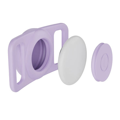 Airtag Dog Collar Holder, [1 Pack] Airtag Holder, Silicone Full Body Covered Protective Air Tag for Pet - Fits All Width