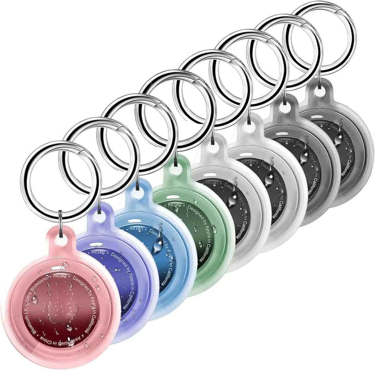 8/4/2 Pack AirTag Keychain Case – Waterproof Dog & Cat Holder