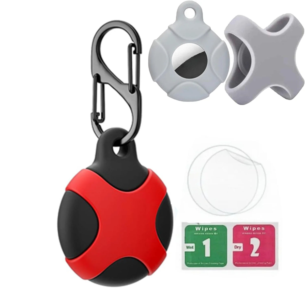 8/4/2 Pack AirTag Keychain Case – Waterproof Dog & Cat Holder