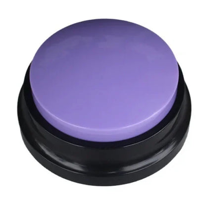 New Pet Training Tool Cat Dog Sound Box Recordable Talking Button Cat Voice Recorder Toy For Communication Pet Training Buzzer