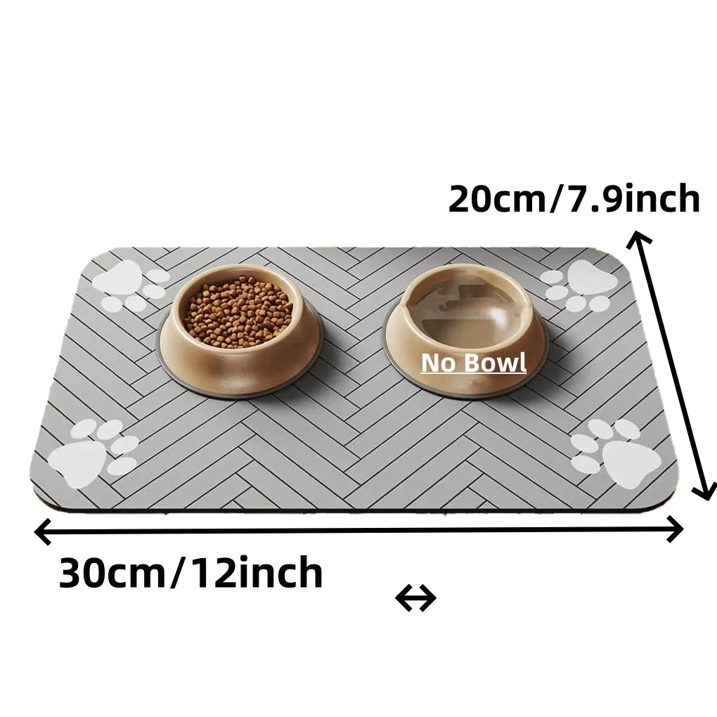 Absorbent Pet Feeding Mat – Waterproof Non‑Slip Placemat for Dog & Cat Bowls