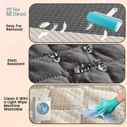 Waterproof Dog Blanket for Couch & Bed – Double-Sided Reversible Furniture Protector
