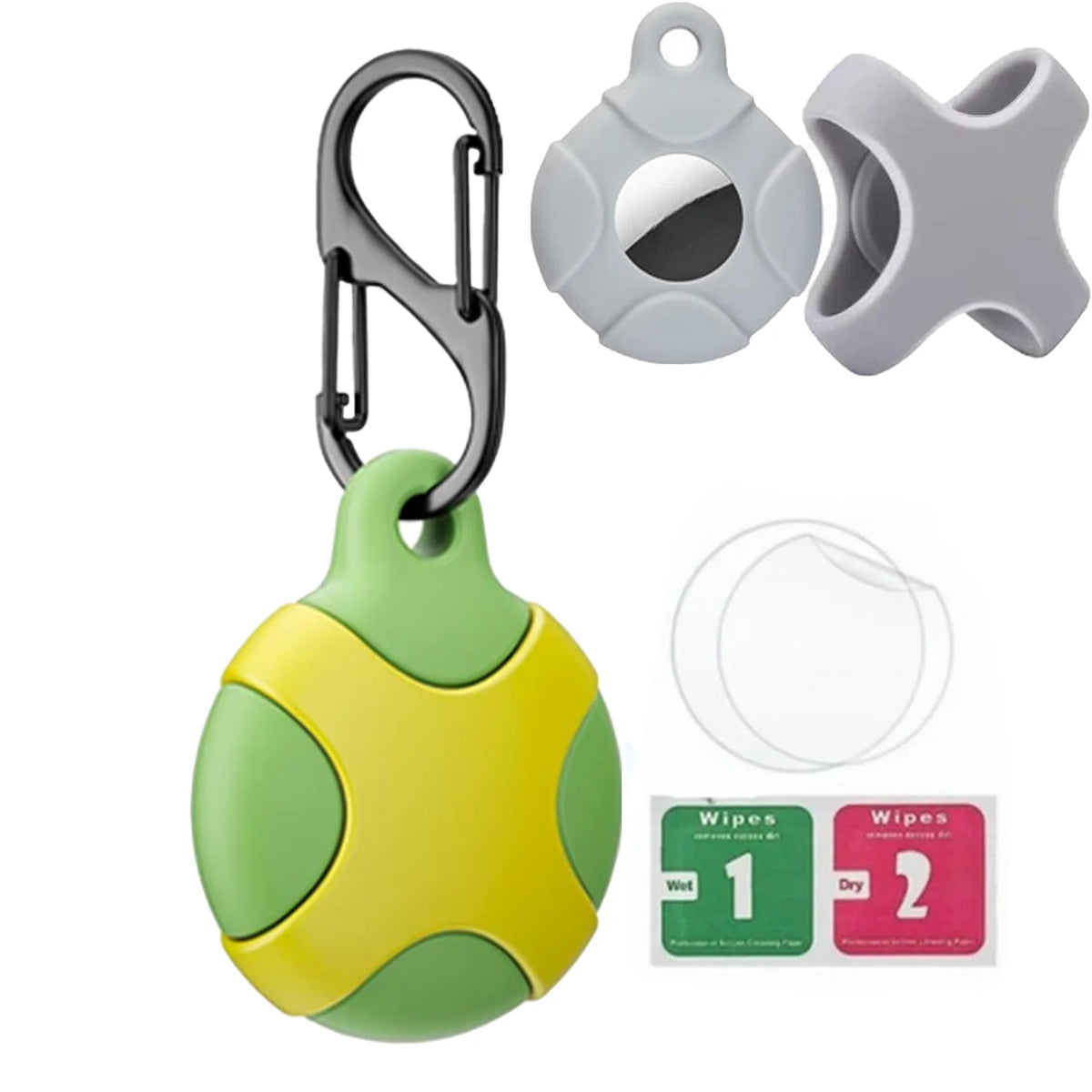8/4/2 Pack AirTag Keychain Case – Waterproof Dog & Cat Holder