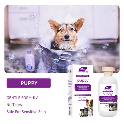 228ML Soothing Pet Grooming Shampoo for Sensitive Skin - Hypoallergenic Formula for Cats and Dogs