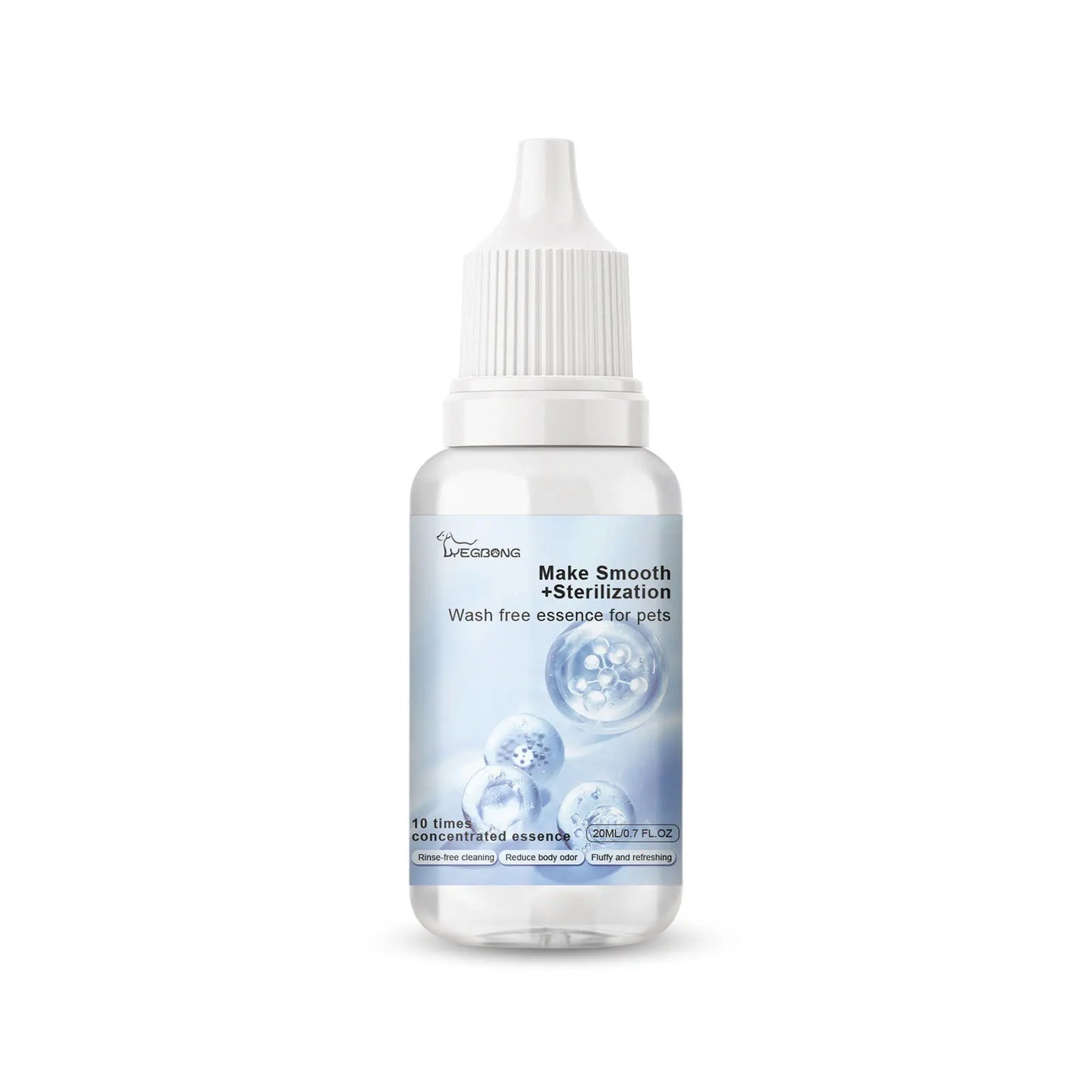 Pet Wash Free Essence Dog Body Wash Hair Softening Removing Dirts Mites Deodorizing Reduce Itching Moisturizing Puppy Shampoo