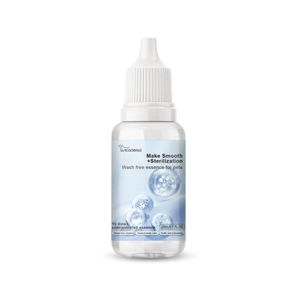 Pet Wash Free Essence Dog Body Wash Hair Softening Removing Dirts Mites Deodorizing Reduce Itching Moisturizing Puppy Shampoo