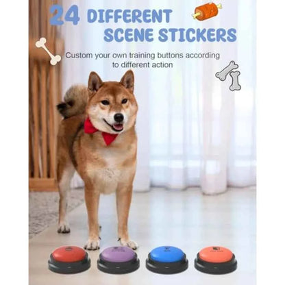 Dog Buttons for Communication 8 Dog Talking Button Set 30s Recordable Voice Pet Buzzer Training Buttons Speaking Button for Dog
