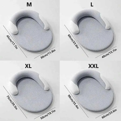 1pc Orthopedic Foam Dog Bed Cooling Mat, Pet Cat Dog Ice Bean Pad, Breathable Non-Slip Washable Cool Dog Bed Mat, Suitable For S
