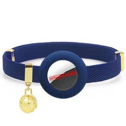 Stretchy AirTag Cat Collar with Bell & Breakaway Holder