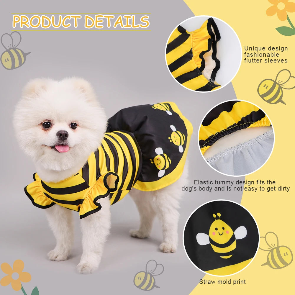 Bumble Bee Dress Costume for Dogs & Cats