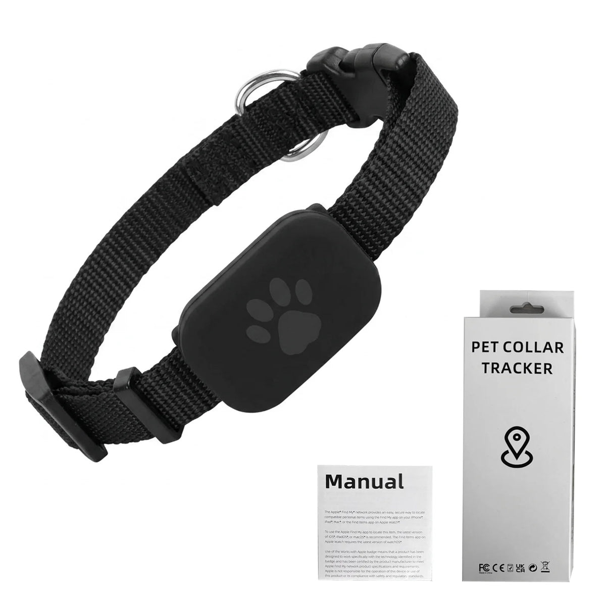 Pet GPS Tracker for Dogs & Cats – Waterproof Apple Find My