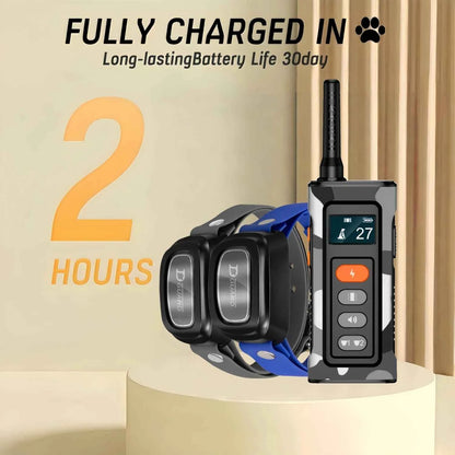 3300Ft Waterproof Remote Dog Training Collar with Shock & Vibration for 8–150lbs