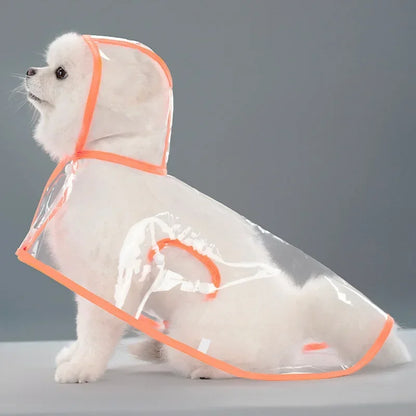 Transparent Waterproof Dog Raincoat – Windproof Pet Rain Jacket for Small, Medium & Large Dogs (XS–8XL