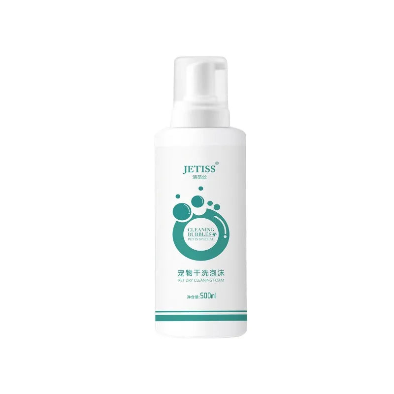 Pet Dry Cleaning Foam Cat Dog Bathing Shower Gel Refreshing Non Sticky Kitten Puppy Leave in Deodorising Shampoo Pet Supplies