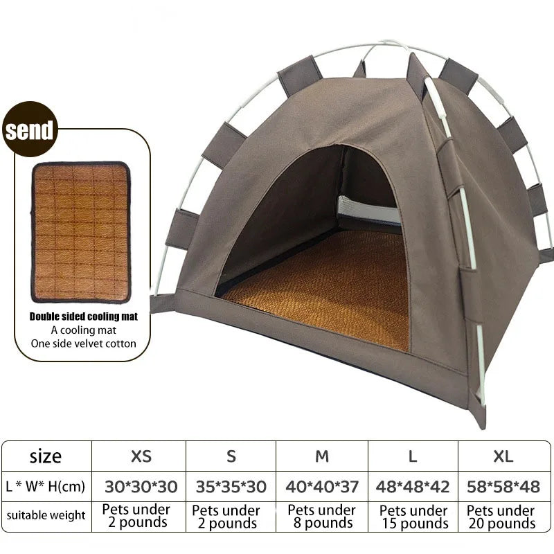 Pet Tent Bed Cats House Supplies Products Accessories Warm Cushions Furniture Sofa Basket Beds Winter Clamshell Kitten Tents Cat