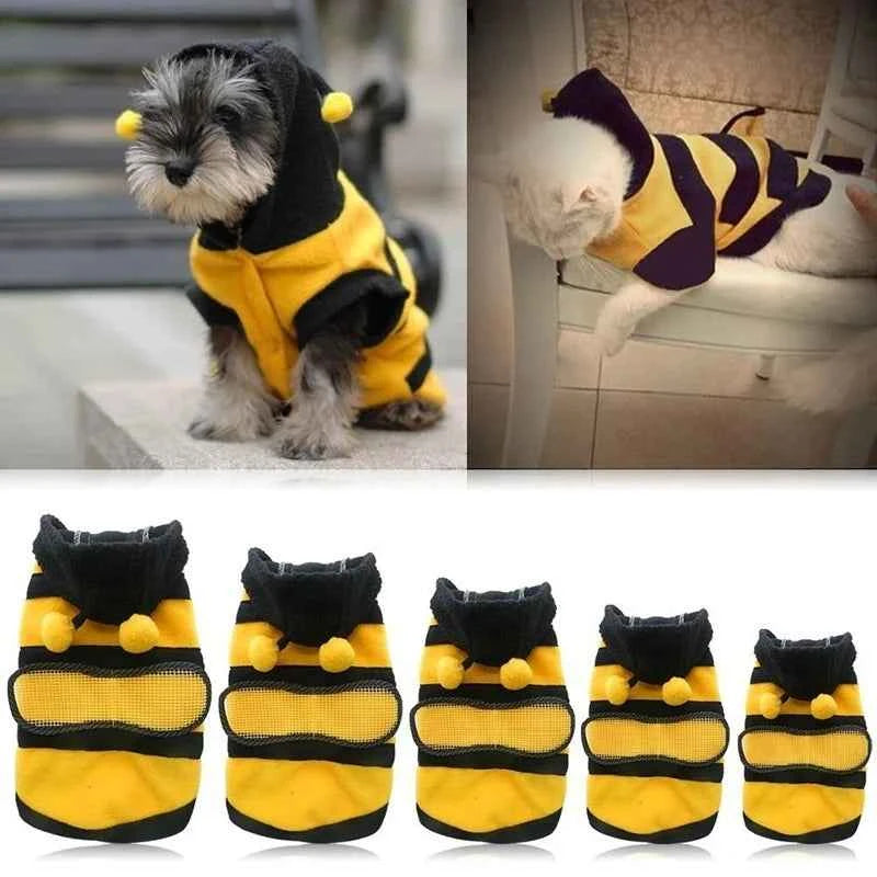 Bee Fleece Dog & Cat Hoodie Costume