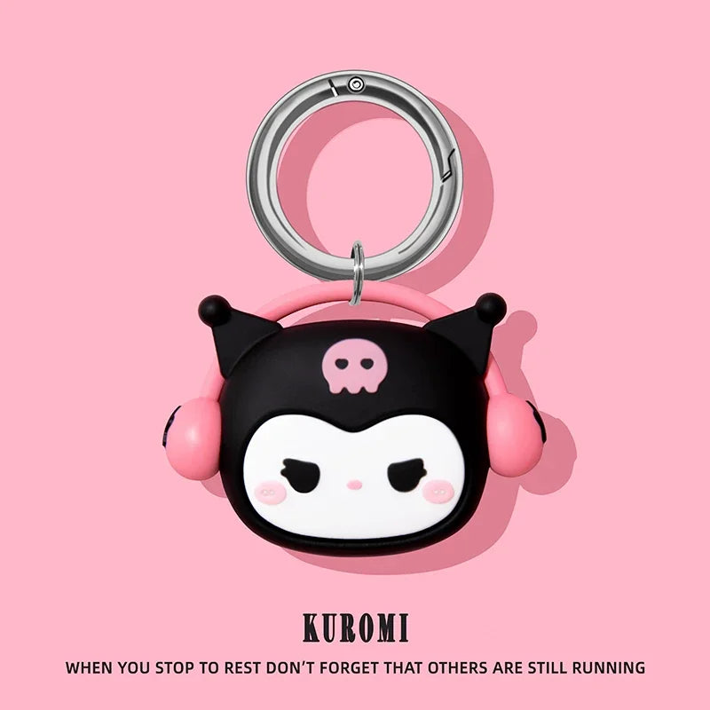 Cute Cartoon Silicone AirTag Case with Keychain – Protective Cover