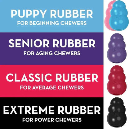New Classic Kong Dog Stuffable Erratic Bounce Kong Puppy Durable Rubber Chew