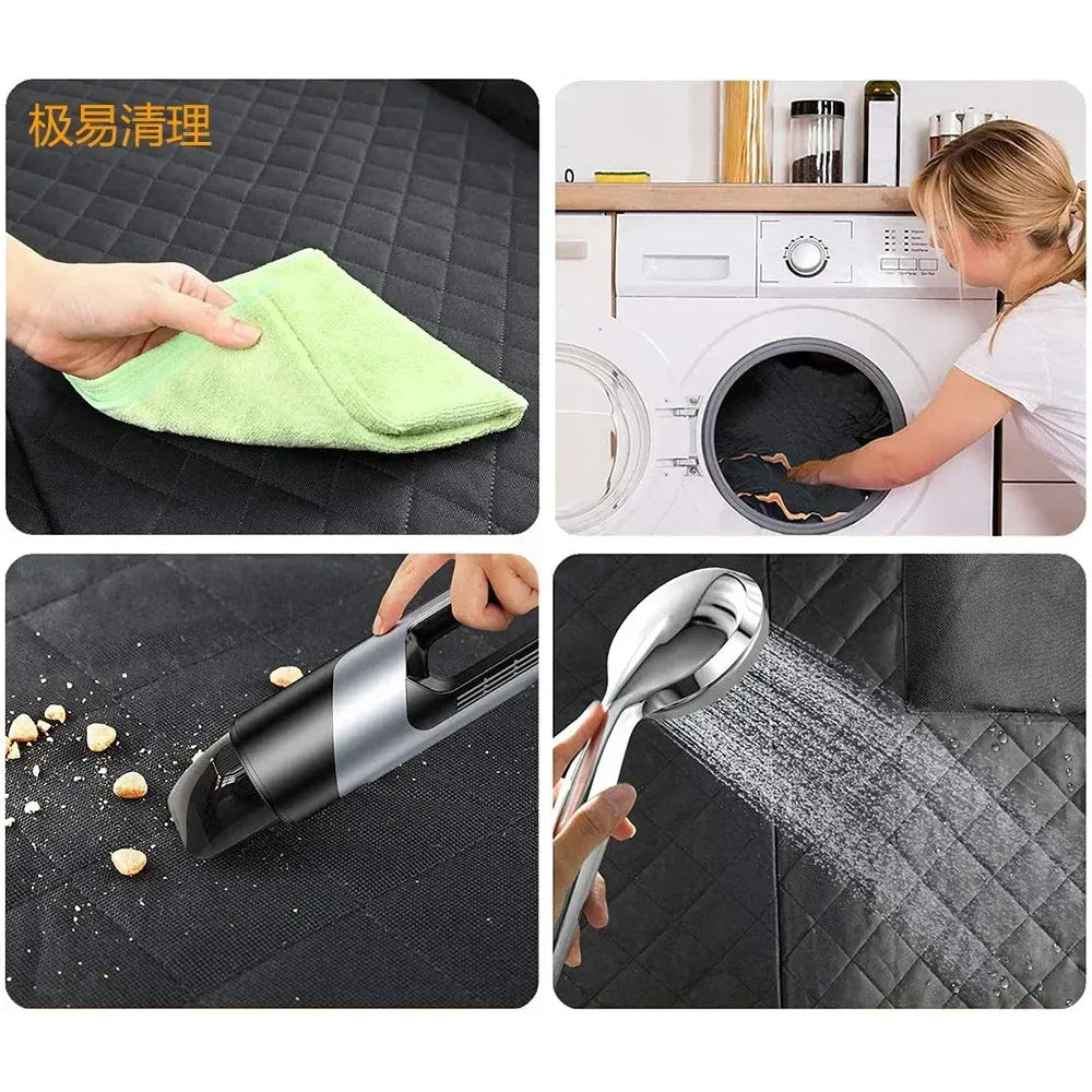 3-in-1 Dog Car Seat Cover & Cargo Liner – Waterproof Pet Hammock with Side Protection