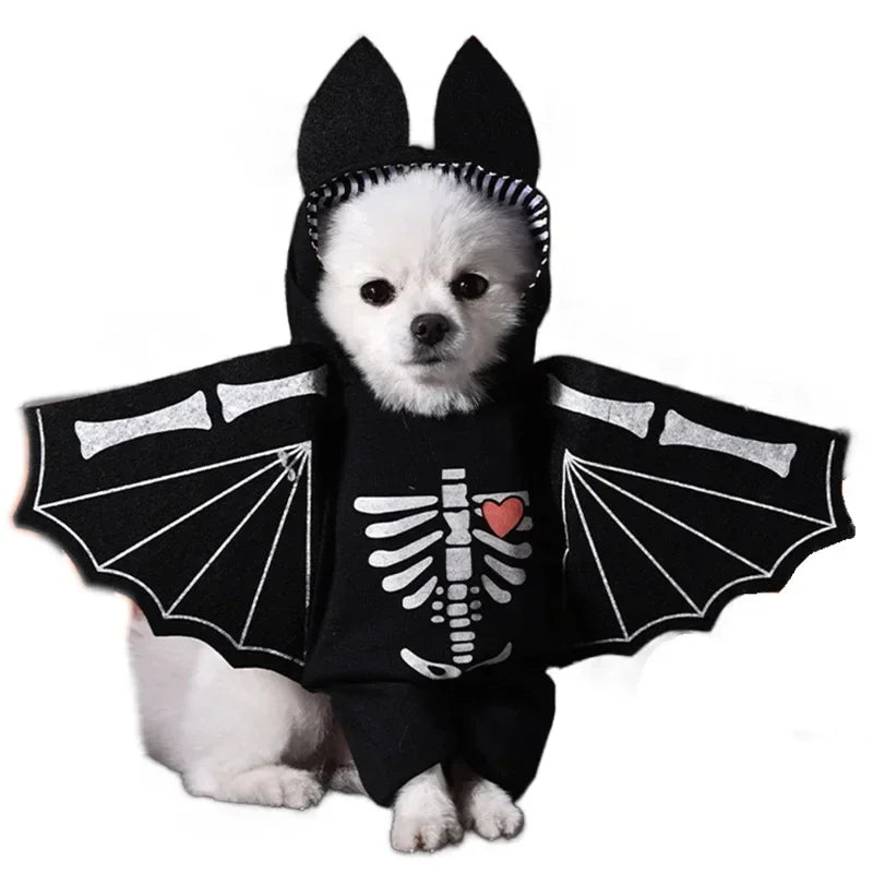Funny Halloween Pet Costume for Small/Medium Dogs & Cats - Adjustable Puppy Cosplay for French Bulldogs, Chihuahuas & More