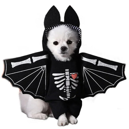 Funny Halloween Pet Costume for Small/Medium Dogs & Cats - Adjustable Puppy Cosplay for French Bulldogs, Chihuahuas & More