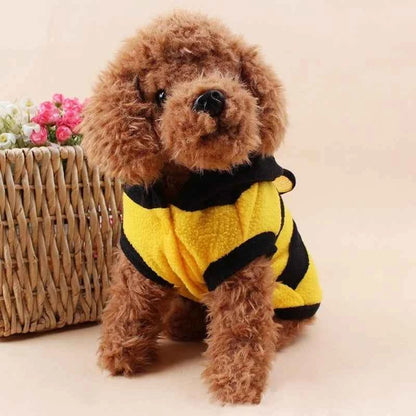 Bee Fleece Dog & Cat Hoodie Costume