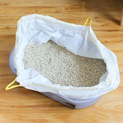 Drawstring Cat Litter Box Liners – Durable Replacement Waste Bags