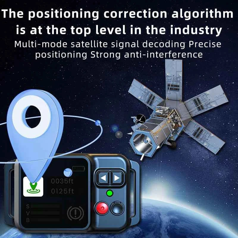 Smart GPS pet fence with TFT display, real‑time tracking, IP67 collar safety