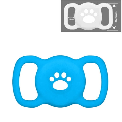 Airtag Dog Collar Holder, [1 Pack] Airtag Holder, Silicone Full Body Covered Protective Air Tag for Pet - Fits All Width