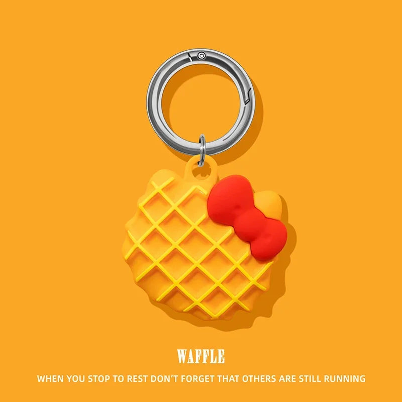 Cute Silicone AirTag Case – Cartoon Protective Keychain Cover for Apple AirTag