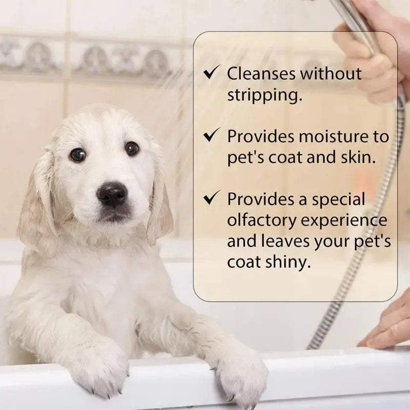 Pet Shampoo Cat Dog Hair Softening Shower Gel Anti Mite Moisturizing Itchy Cleans Hair Remove Dirt Odor Pet Products