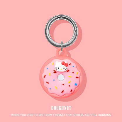 Cute Silicone AirTag Case – Cartoon Protective Keychain Cover for Apple AirTag