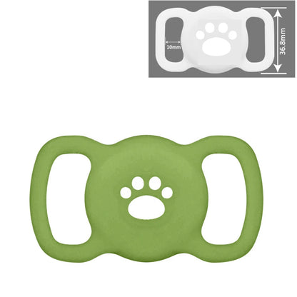 Airtag Dog Collar Holder, [1 Pack] Airtag Holder, Silicone Full Body Covered Protective Air Tag for Pet - Fits All Width