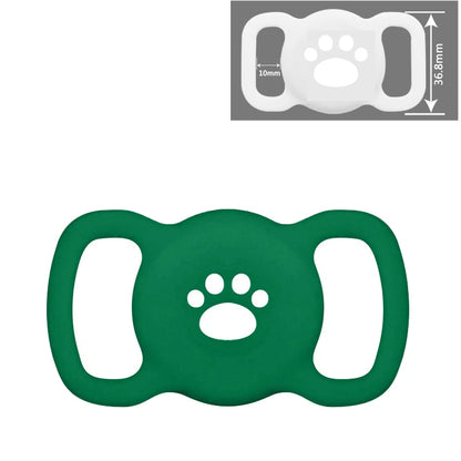 Airtag Dog Collar Holder, [1 Pack] Airtag Holder, Silicone Full Body Covered Protective Air Tag for Pet - Fits All Width