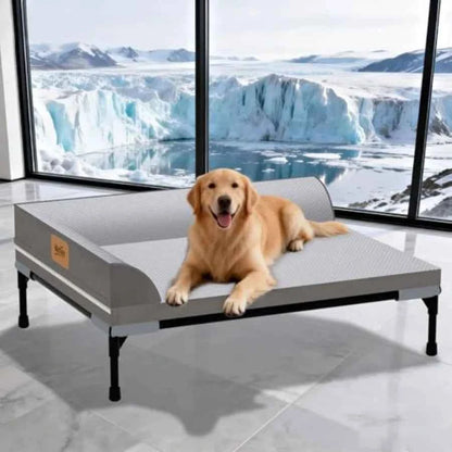 Elevated Cooling Dog Bed Orthopedic Pet Bed for Dogs Removable Washable Cover Indoor and Outdoor Raised Pet Bed with Breathable