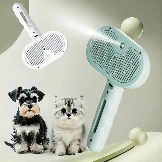 Cat Steamy Comb Pet Steam Spray Brush – Gentle Grooming for Cats