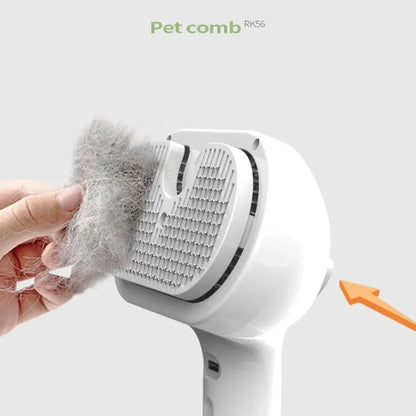 Upgraded Pet Steam Brush Spray Grooming Comb Hair Removal Cleaning Tool Steamy Floating for Dogs Cats Accessories Styling