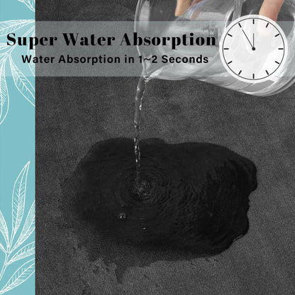 Super Absorbent Non-Slip Floor Mat for Bathroom & Home